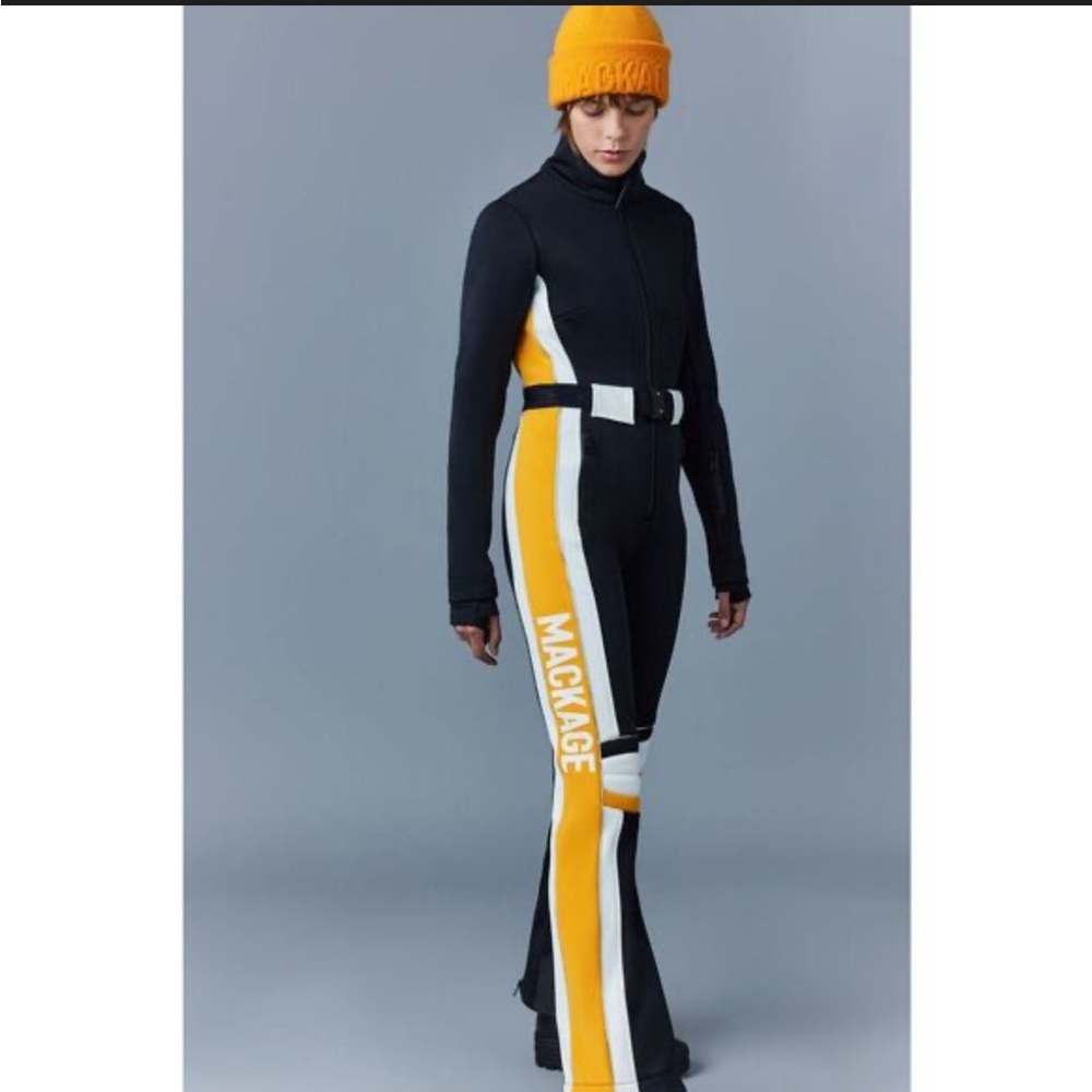 MACKAGE Brie Agile-360 Belted Bonded Fitted Premium Ski Suit - Picture 3 of 16